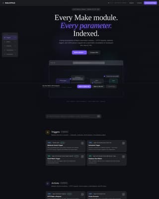 Integromat - Comprehensive Automation Landing Page Template