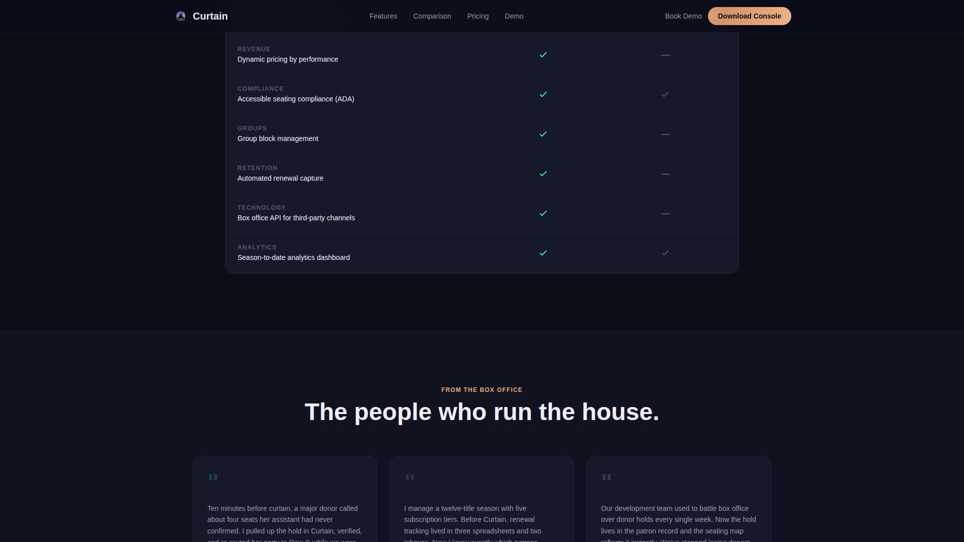 Opera Vertical SaaS Booking Website Template