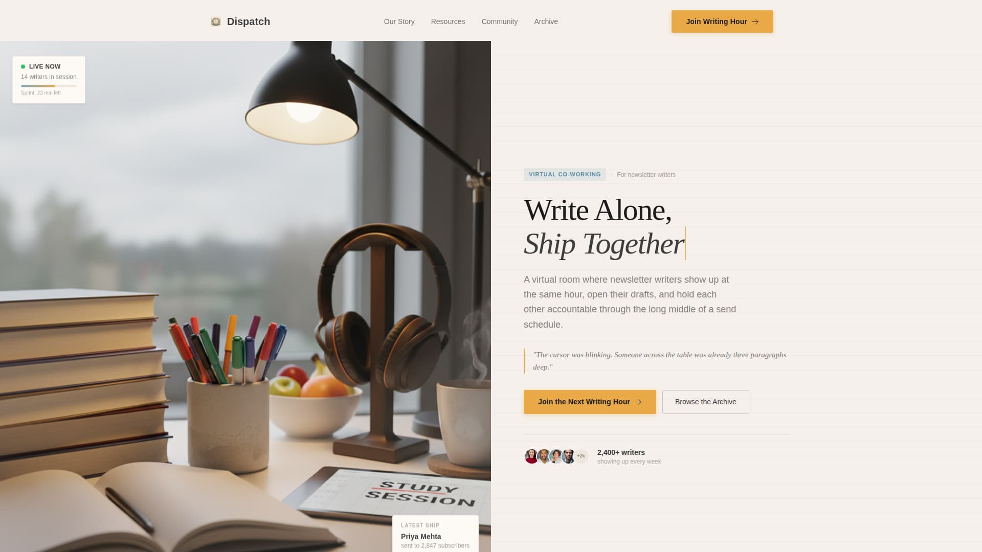 Newsletter Writers Community Reviews Website Template