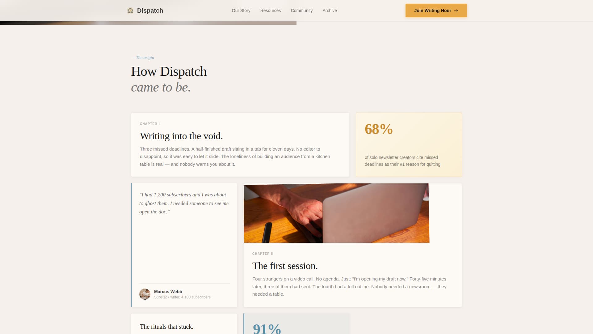 Newsletter Writers Community Reviews Website Template