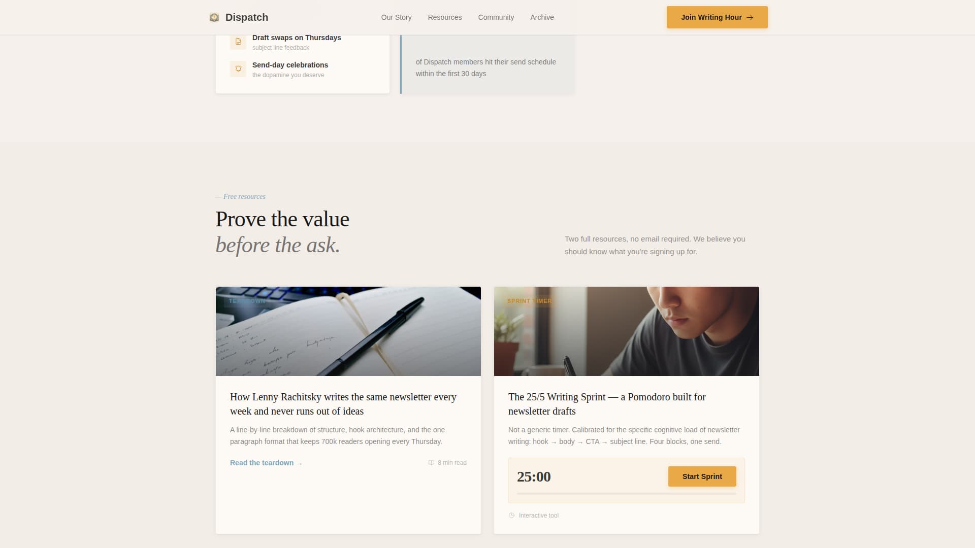 Newsletter Writers Community Reviews Website Template