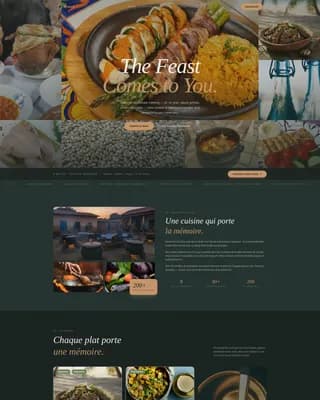 Burkinabe Cuisine Professional Website Template