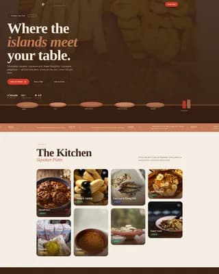 Regional & Ethnic Restaurant Professional Website Template