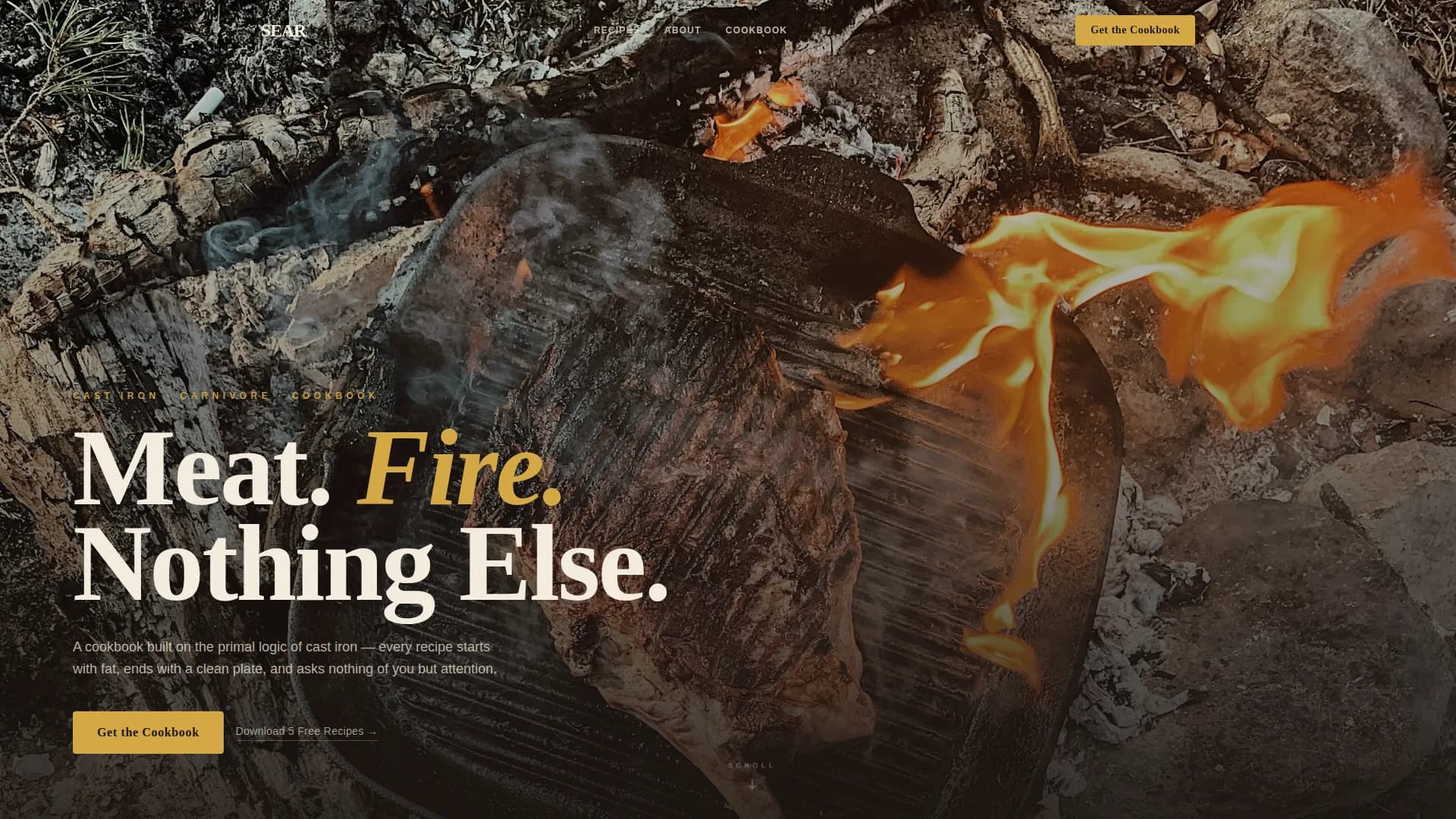 Carnivore Diet Food & Dining Blog Website Template