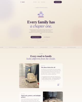 Parenting & Family Blog Booking Website Template