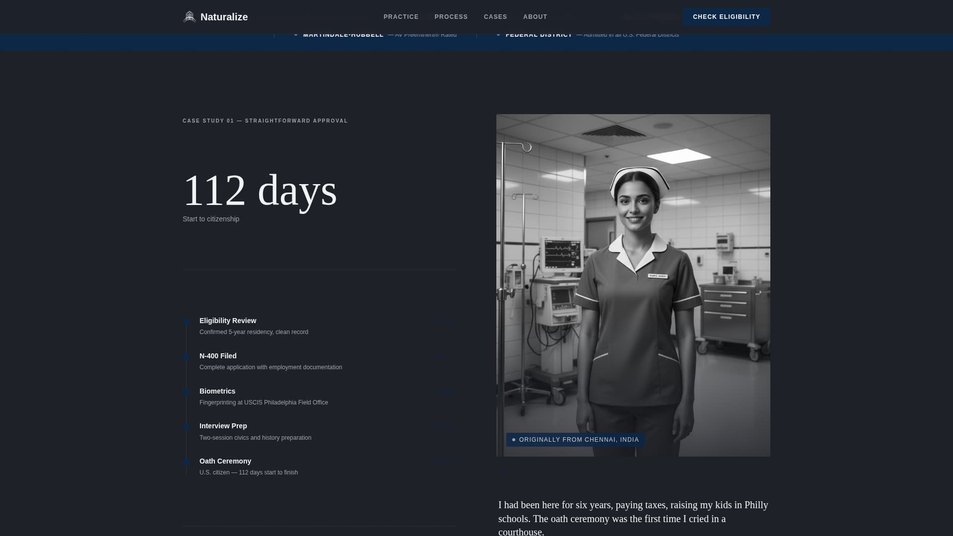 Immigration Law Reviews Website Template