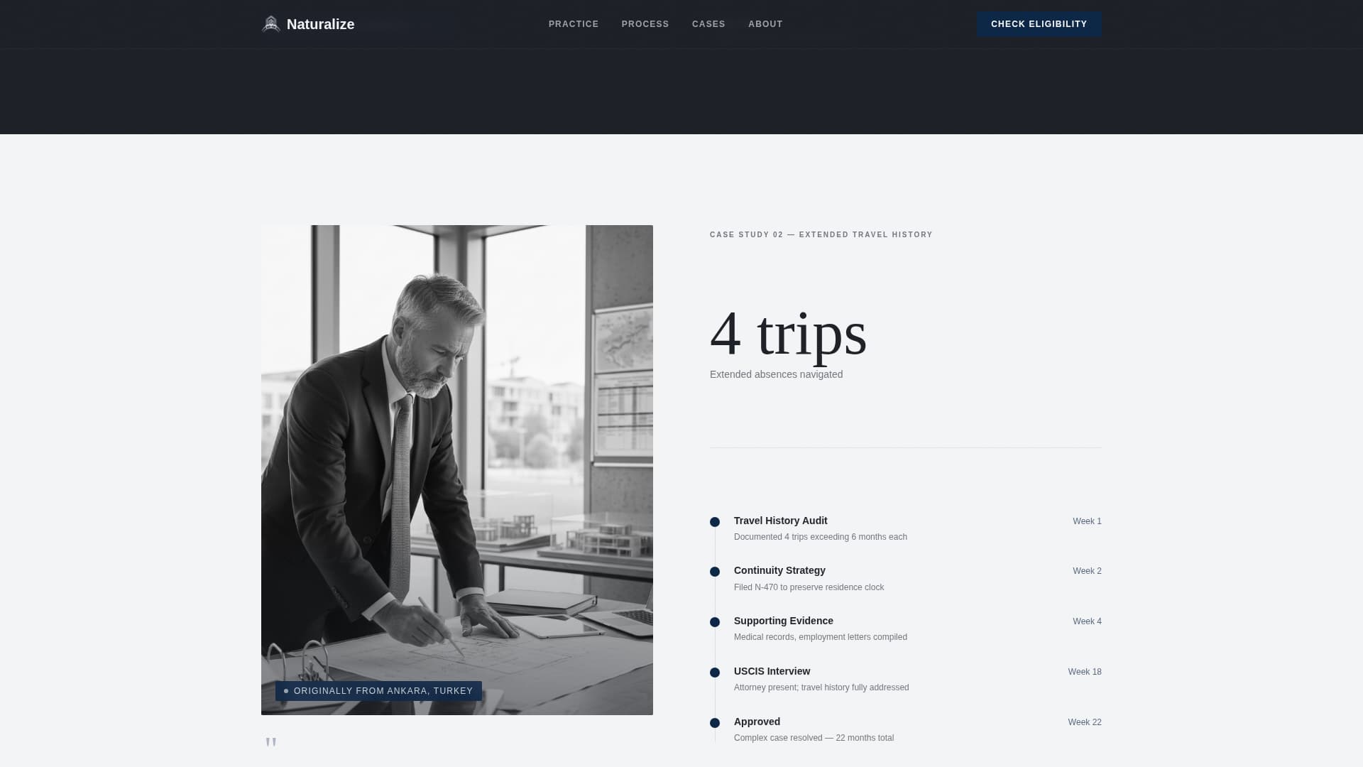Immigration Law Reviews Website Template