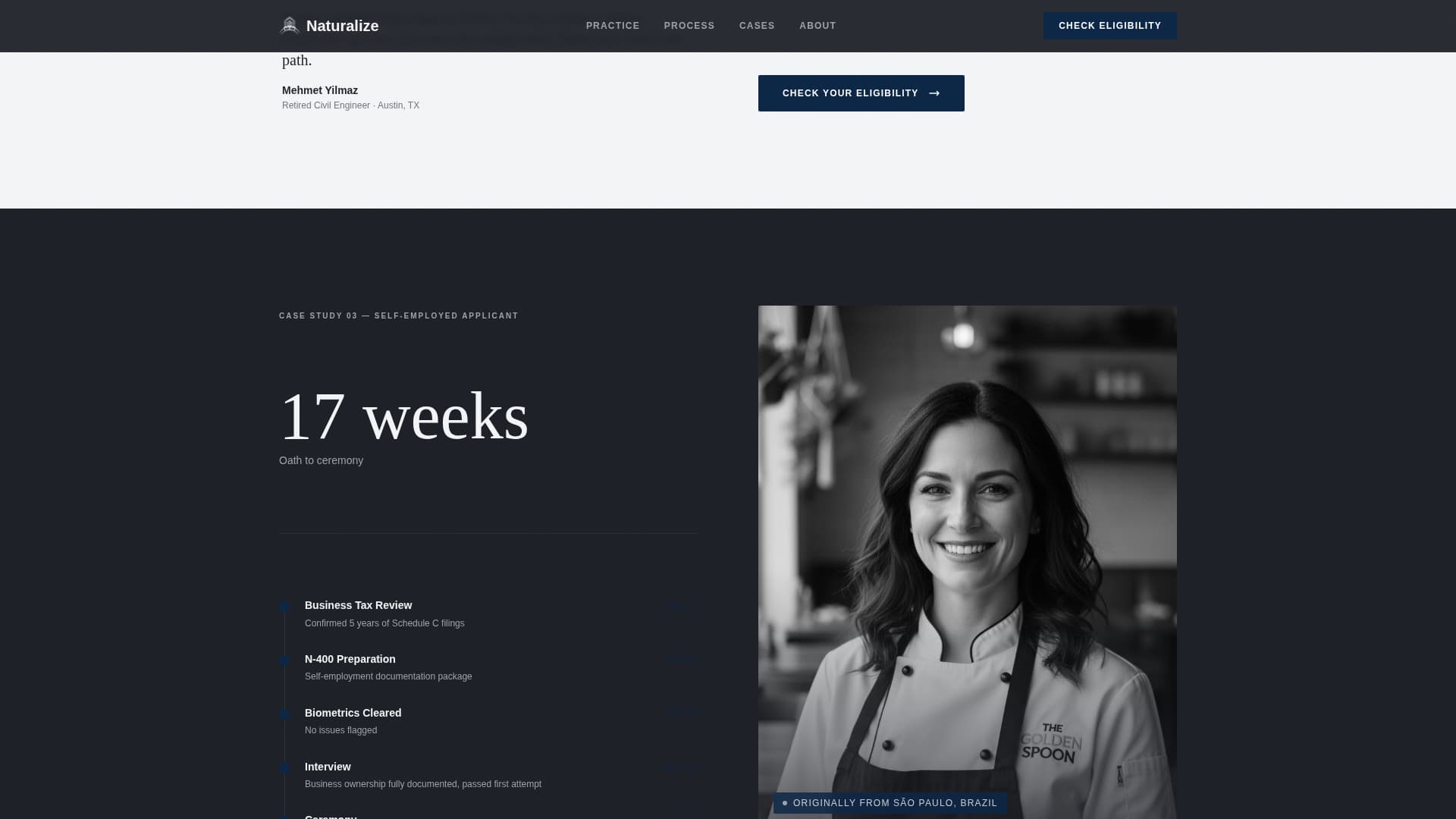 Immigration Law Reviews Website Template