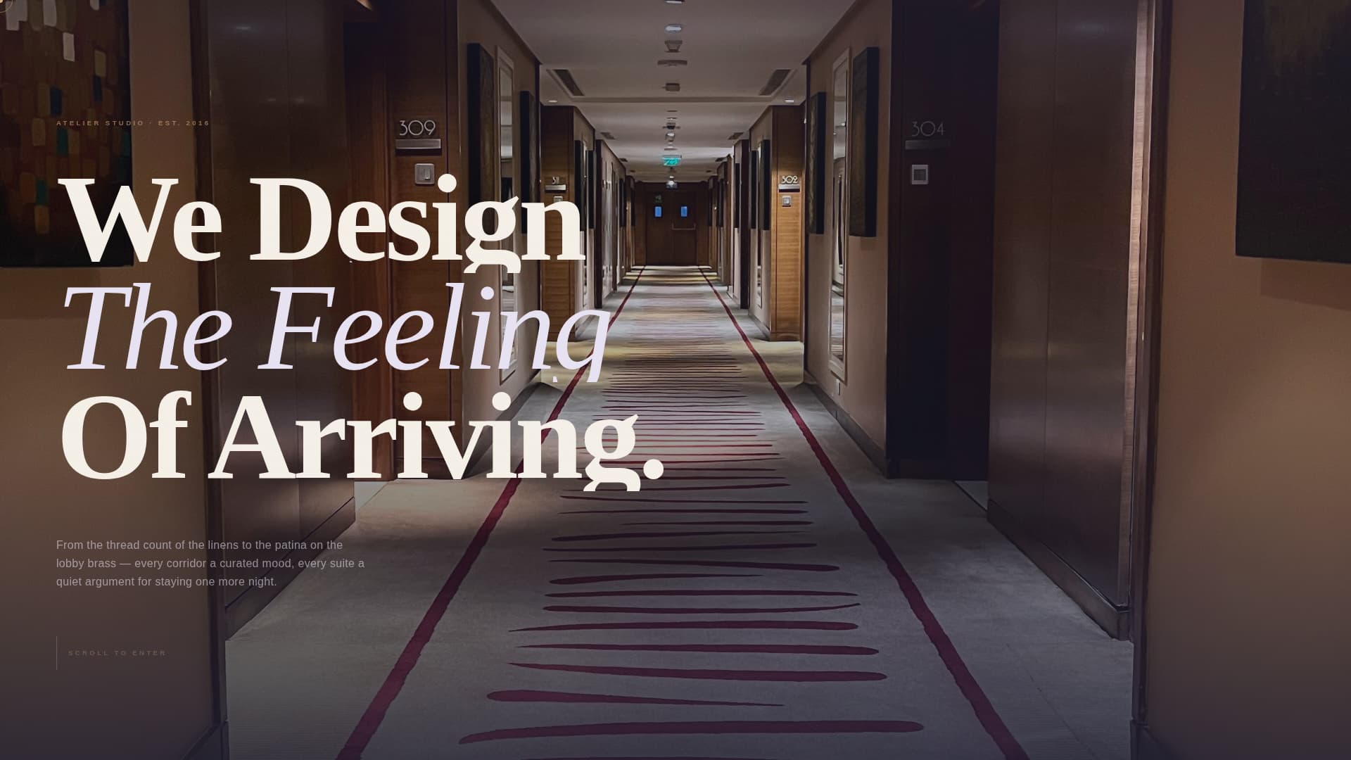 Hospitality & Restaurant Design Professional Website Template