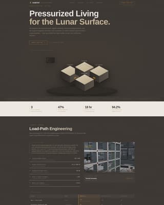 Space & Advanced Aerospace Professional Website Template