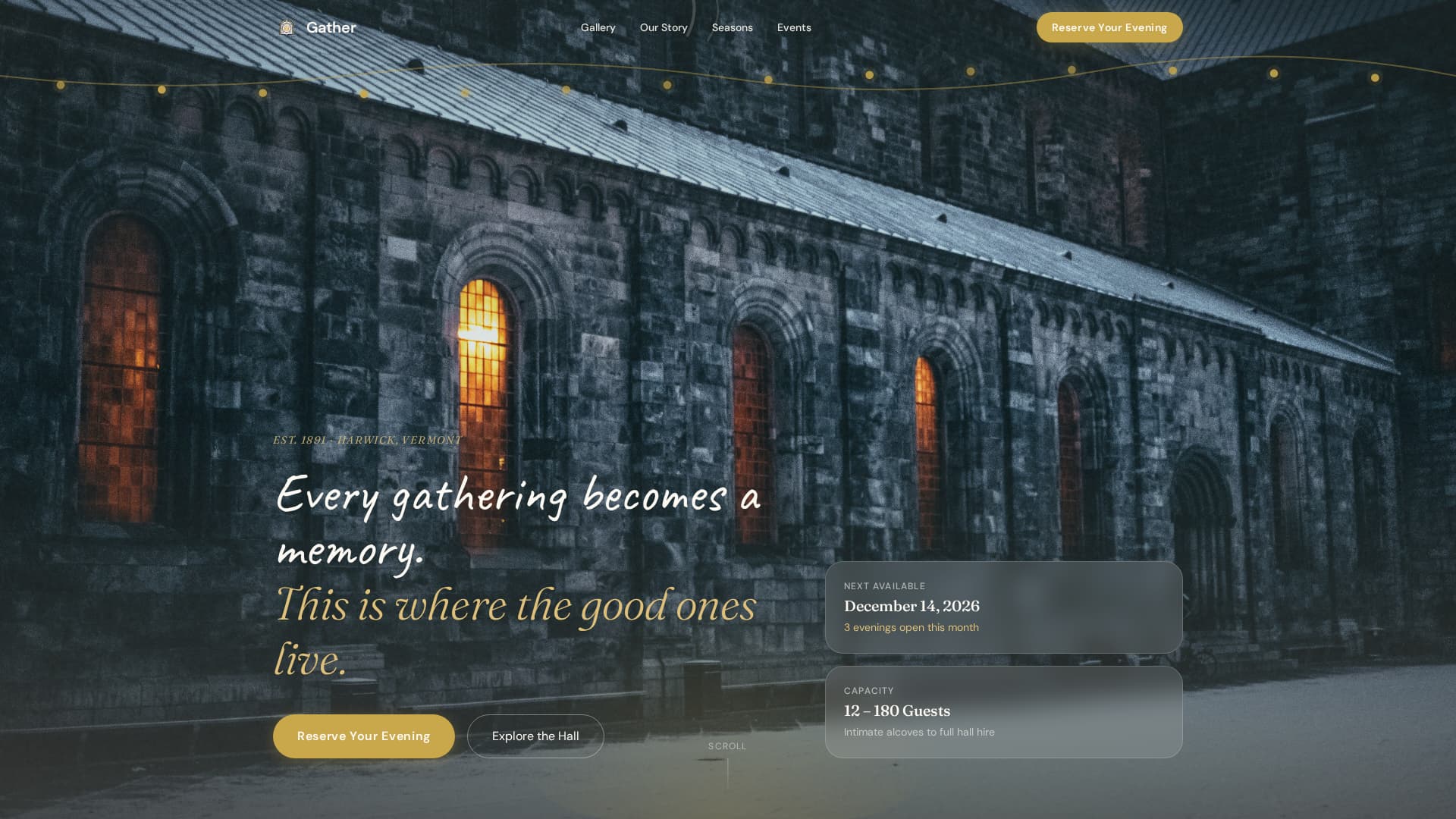Holiday Event Professional Website Template
