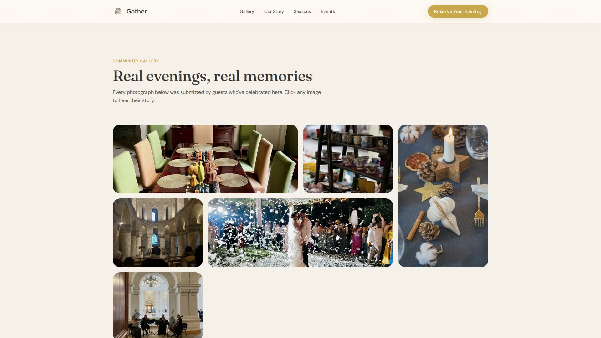 Holiday Event Professional Website Template