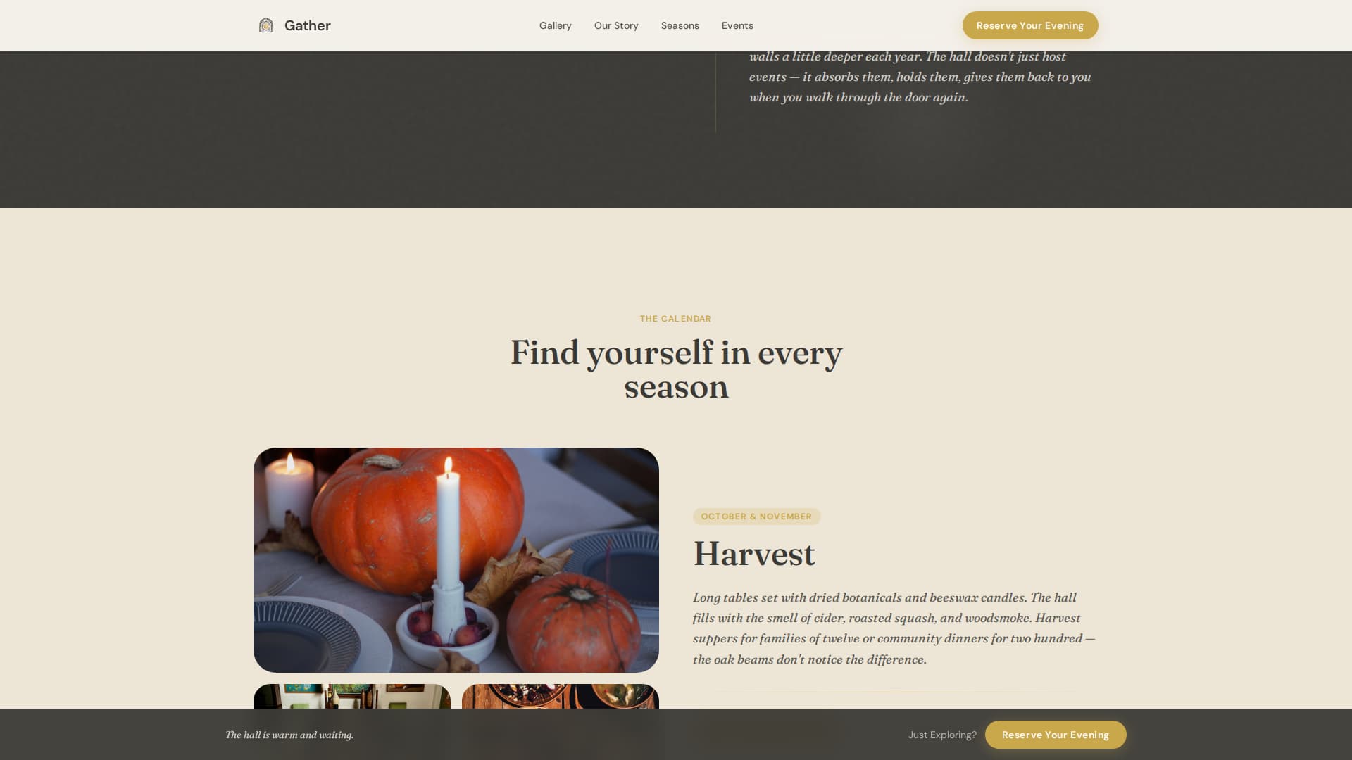 Holiday Event Professional Website Template