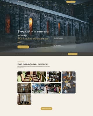 Holiday Event Professional Website Template