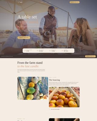 Desert Wedding Booking Website Template