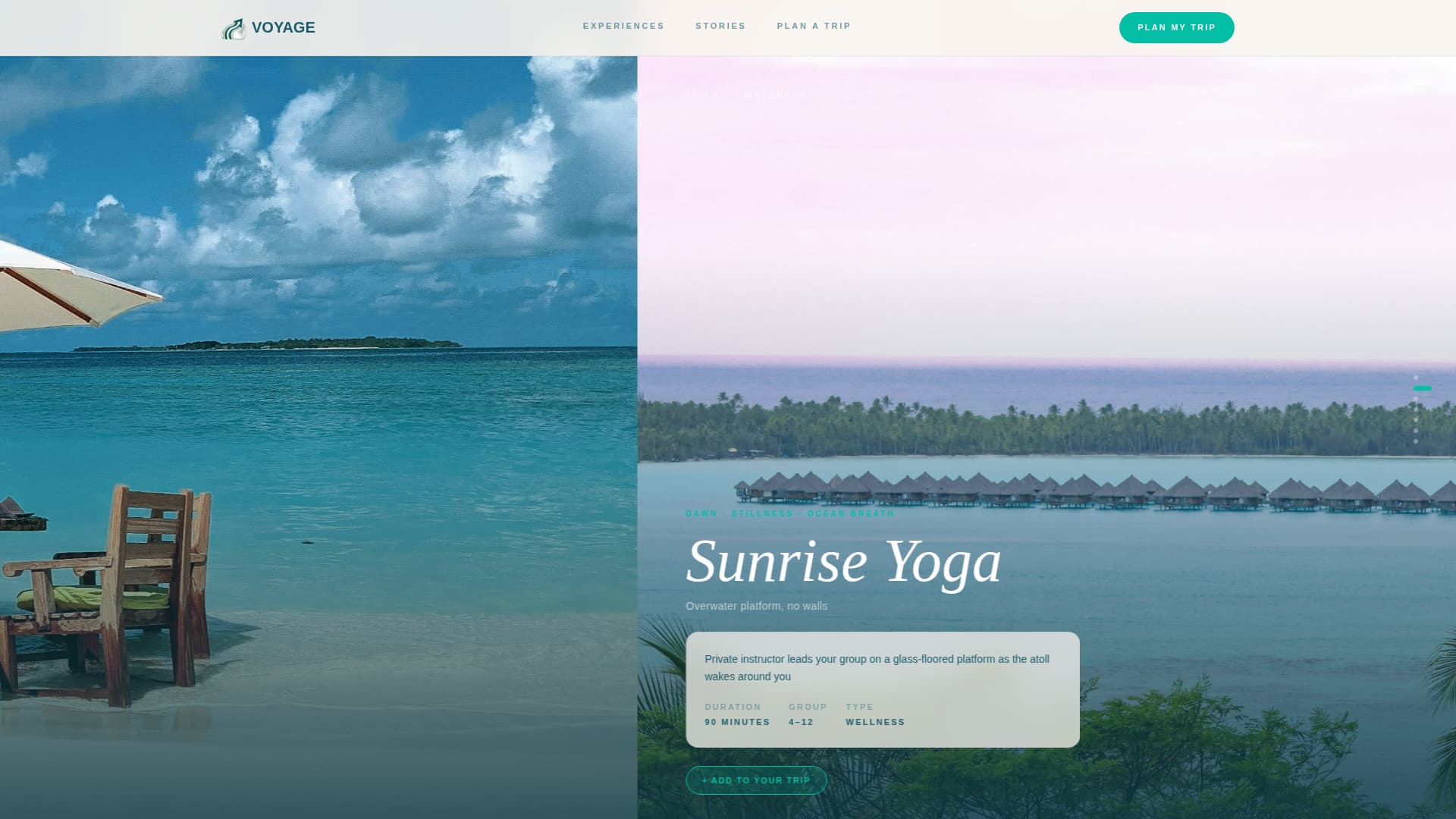 Maldives Travel Professional Website Template