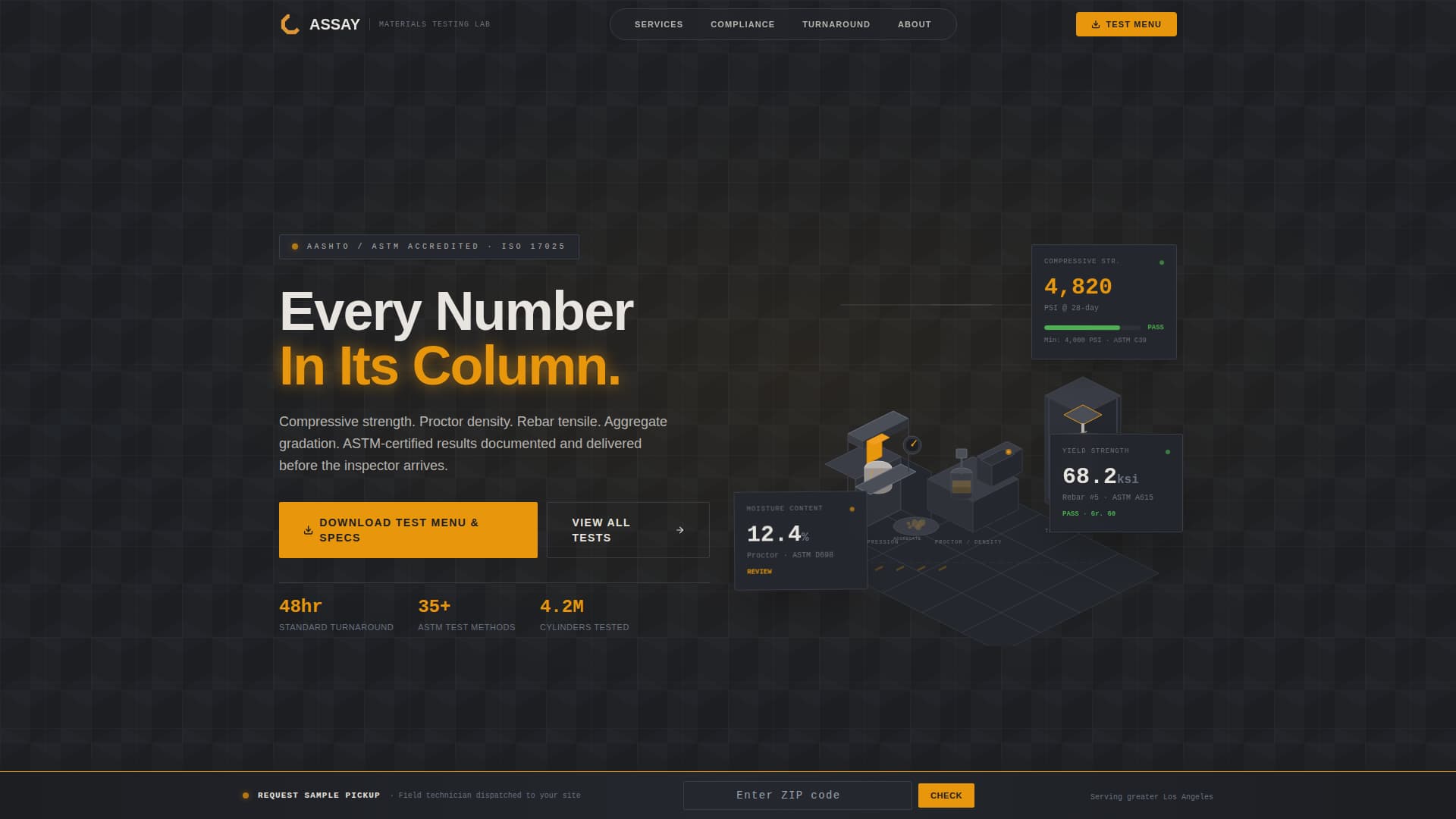 Construction Manufacturing Cost Calculator Website Template