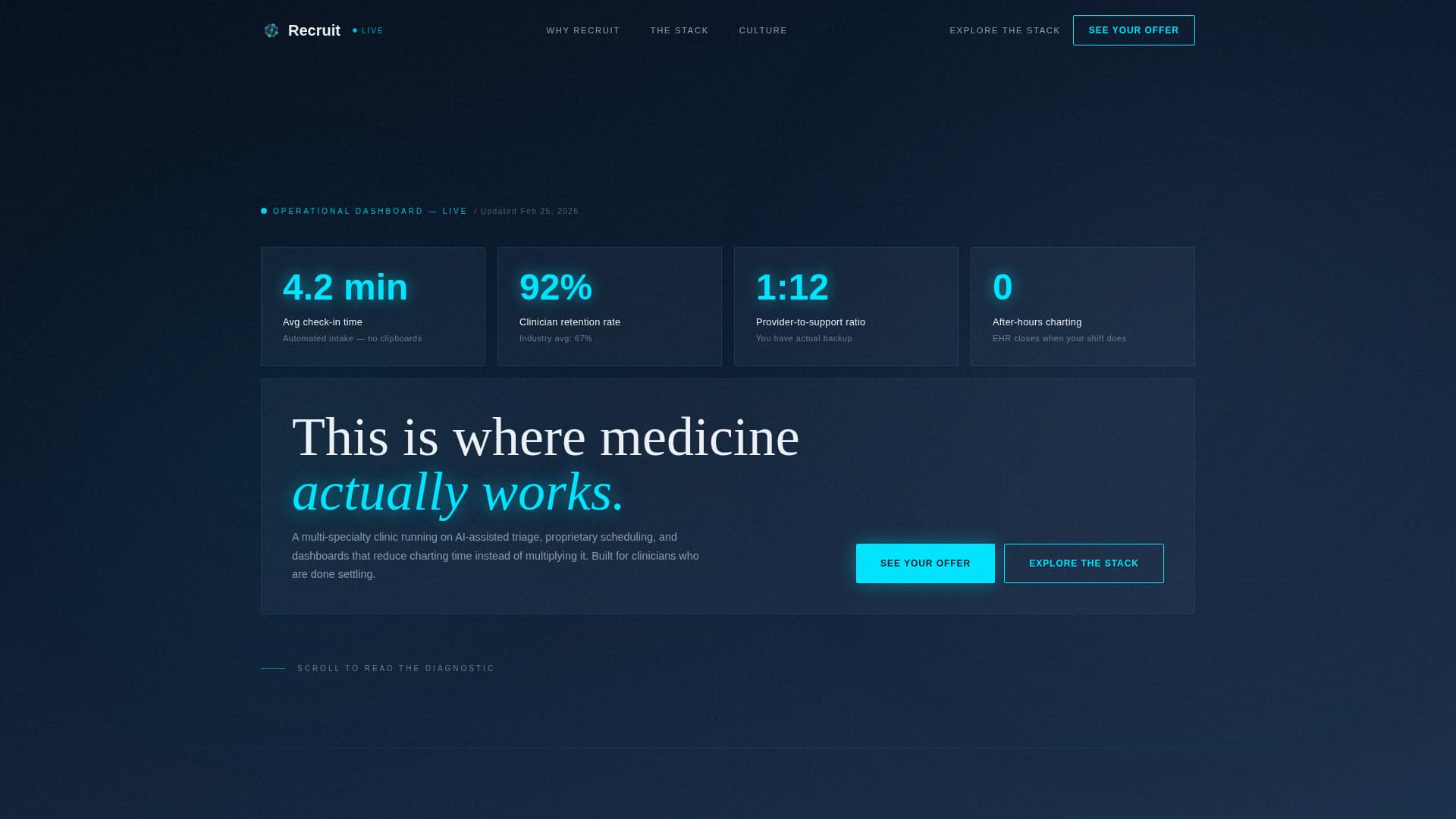 Medical Clinic Careers Website Template