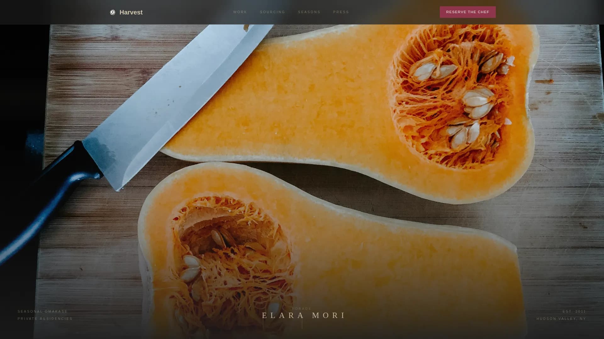 Chef & Culinary Personality Booking Website Template