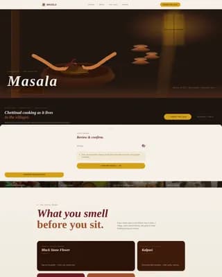 Regional & Specialty Restaurant Professional Website Template