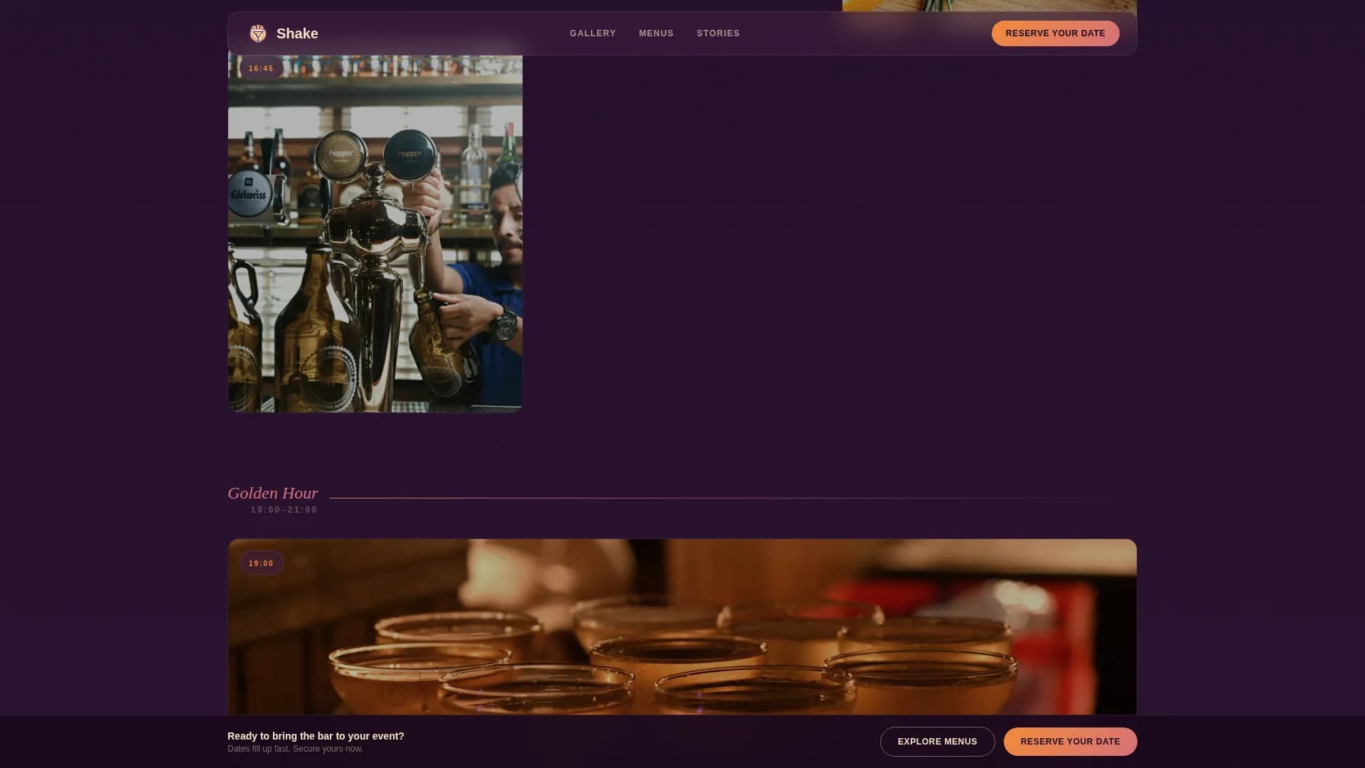 Catering & Event Food Professional Website Template