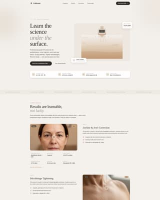 Specialty Beauty Treatments Blog Website Template
