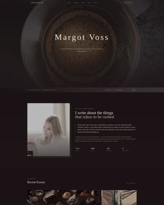 Classic Fashion Blog Website Template