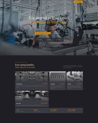 Component & Equipment Manufacturing Maintenance Website Template