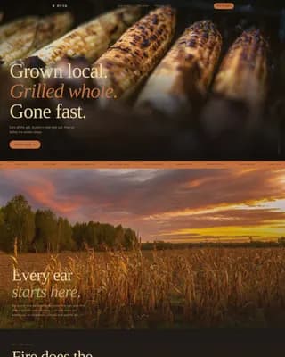 Street Food & Market Stall Professional Website Template