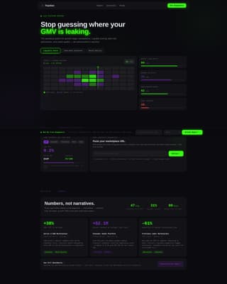 Traction — Fast-Growing Digital Marketplace Landing Page Template