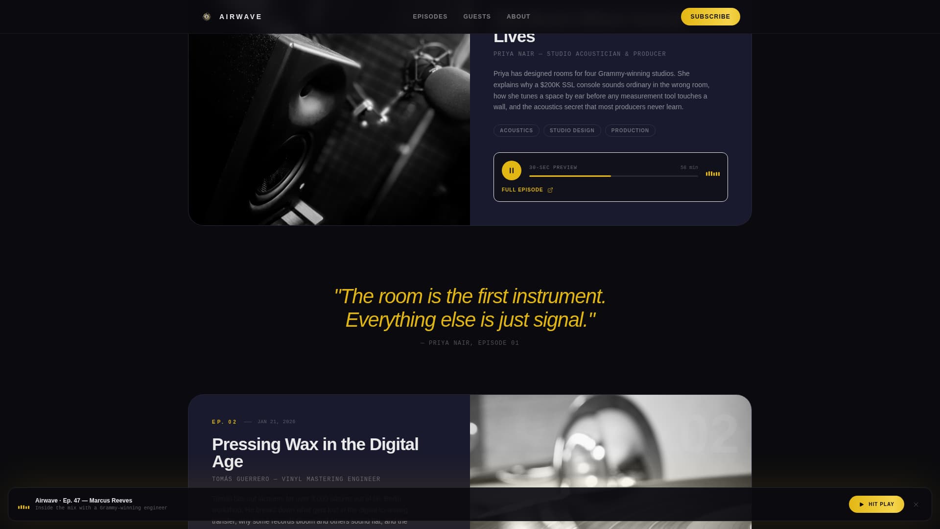 Content Creator Reviews Website Template
