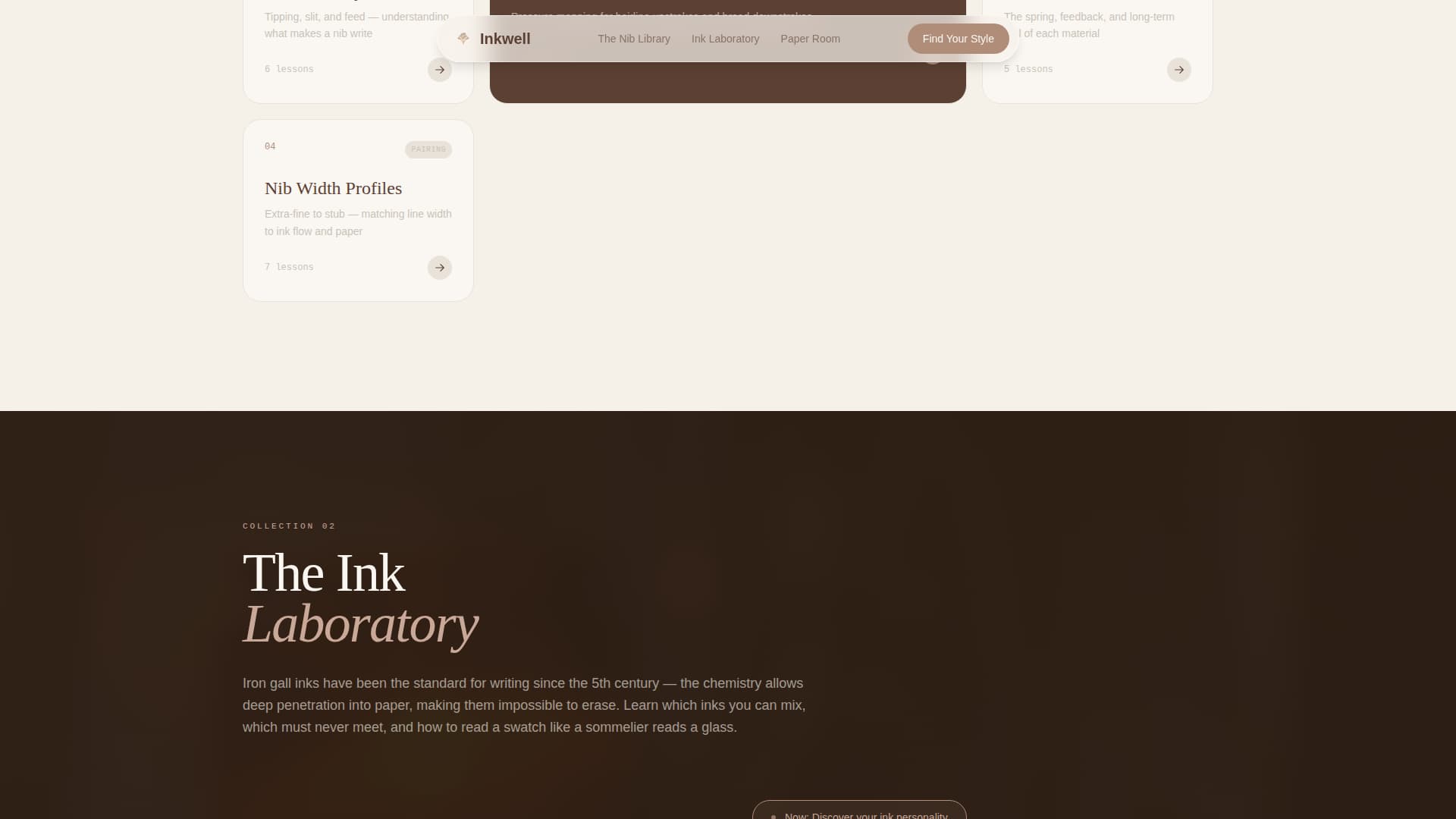 Fountain Pen & Stationery Content Blog Website Template