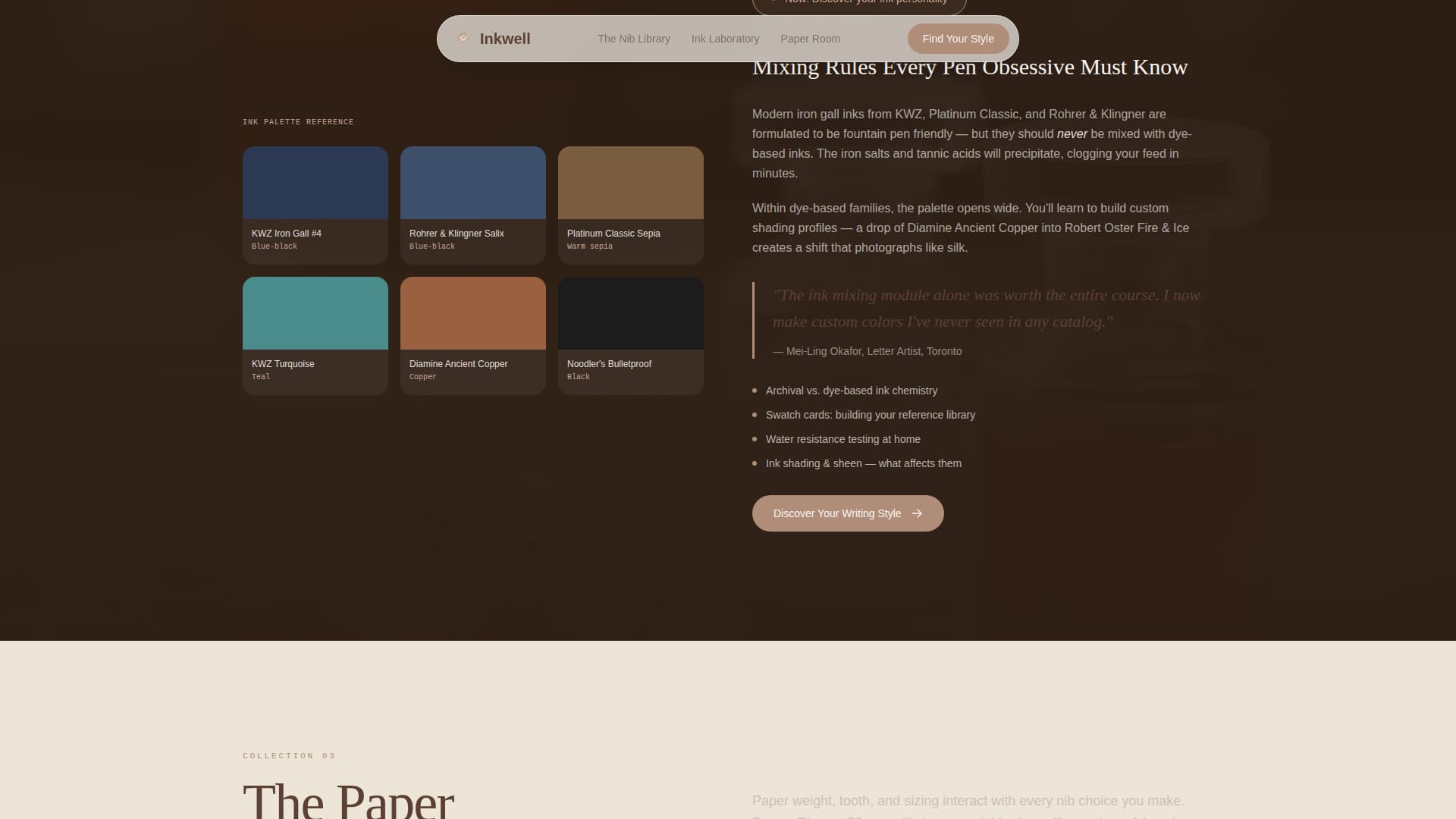 Fountain Pen & Stationery Content Blog Website Template