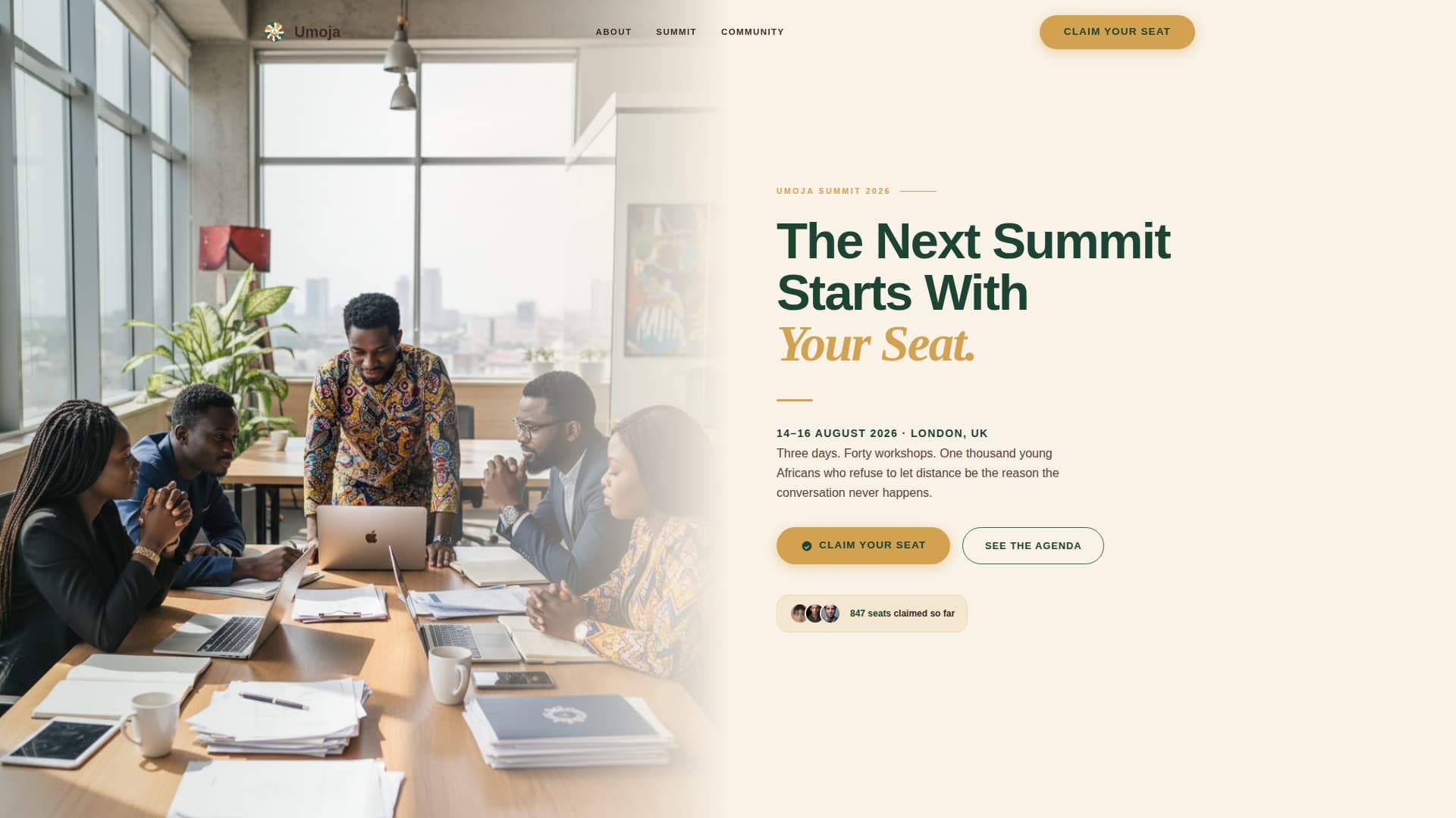 African Community Organizations Professional Website Template