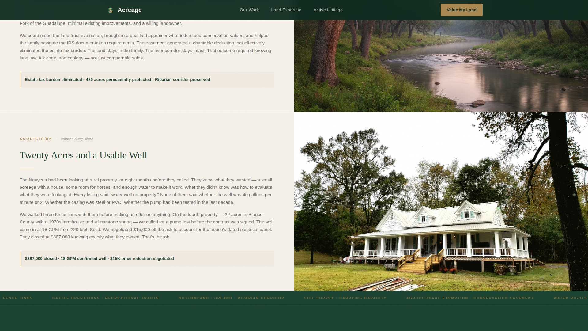 Farm & Ranch Real Estate Portfolio Website Template