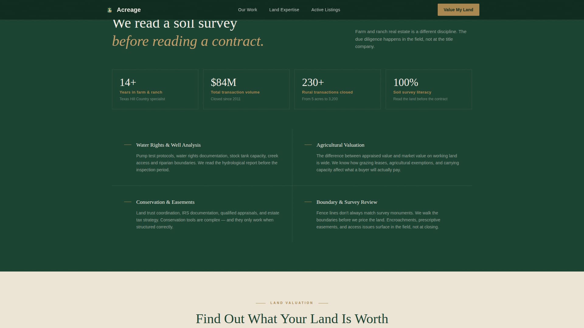 Farm & Ranch Real Estate Portfolio Website Template