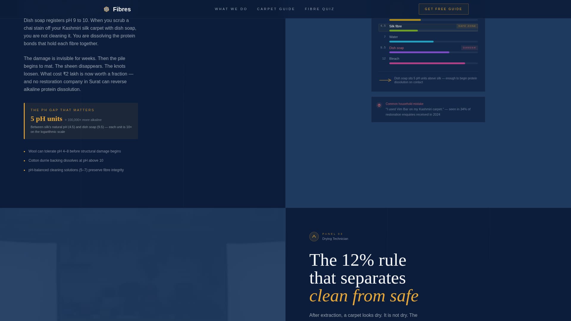 Fibres - Authoritative Carpetcleaning Landing Page Template