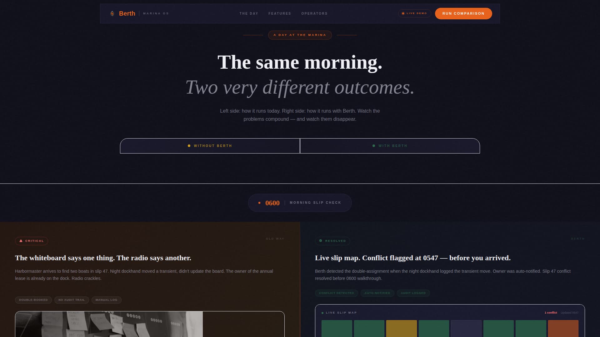 Marina Management Software Website Template