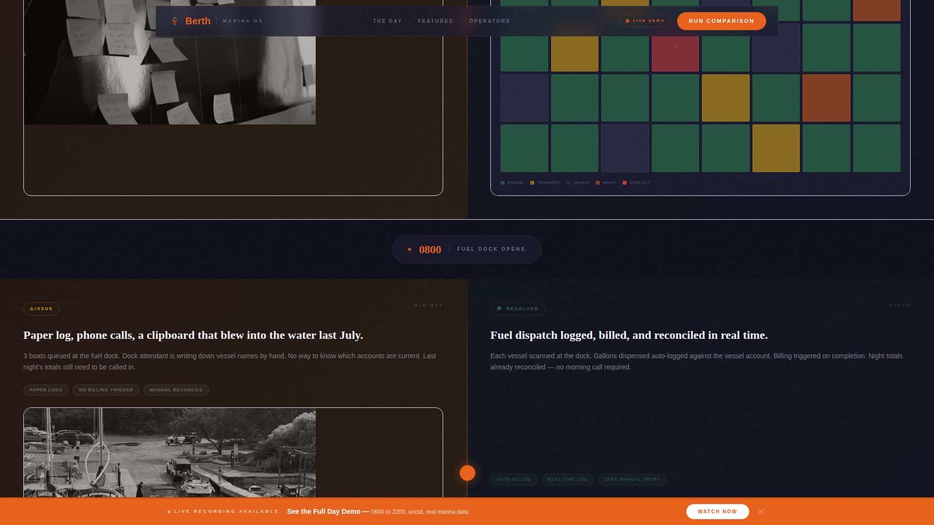 Marina Management Software Website Template