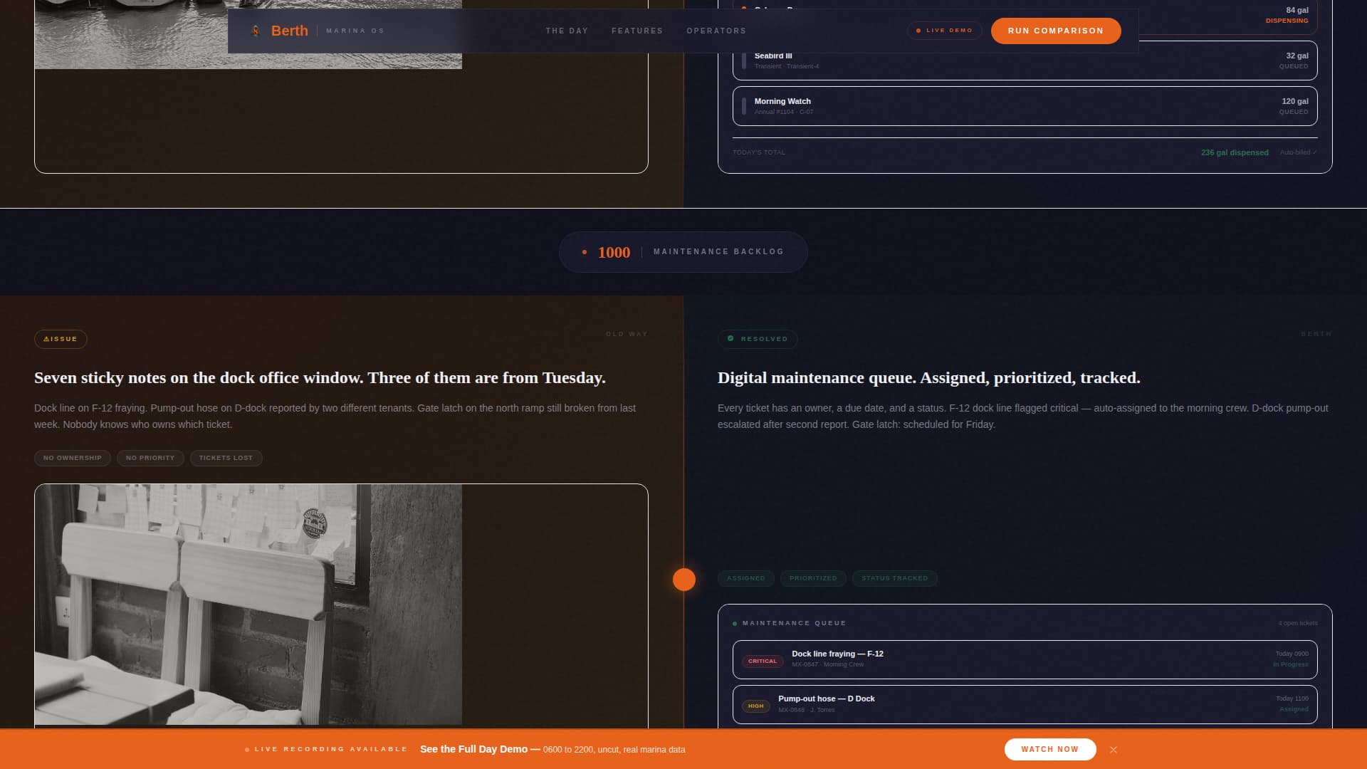Marina Management Software Website Template