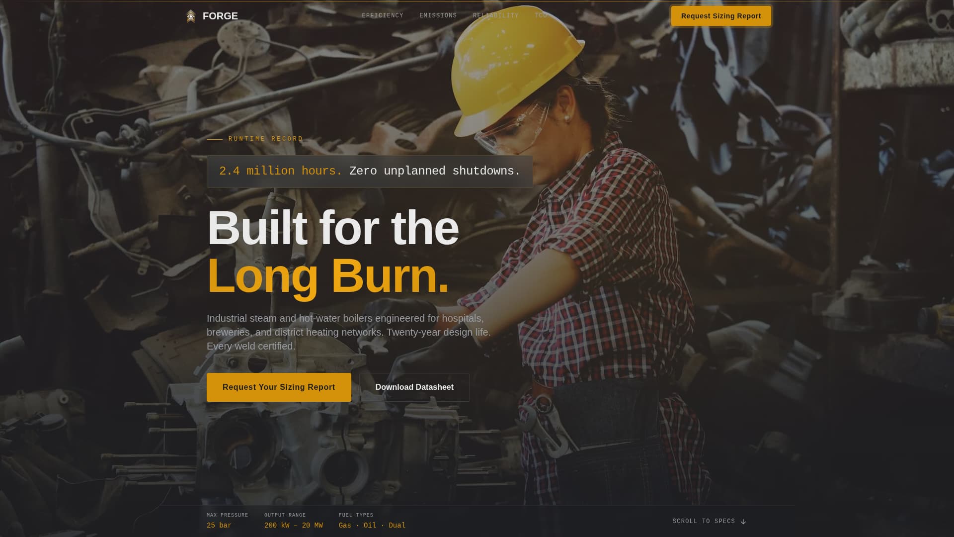 Component & Equipment Manufacturing Professional Website Template