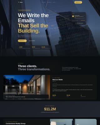 Real Estate Marketing & Agency Portfolio Website Template