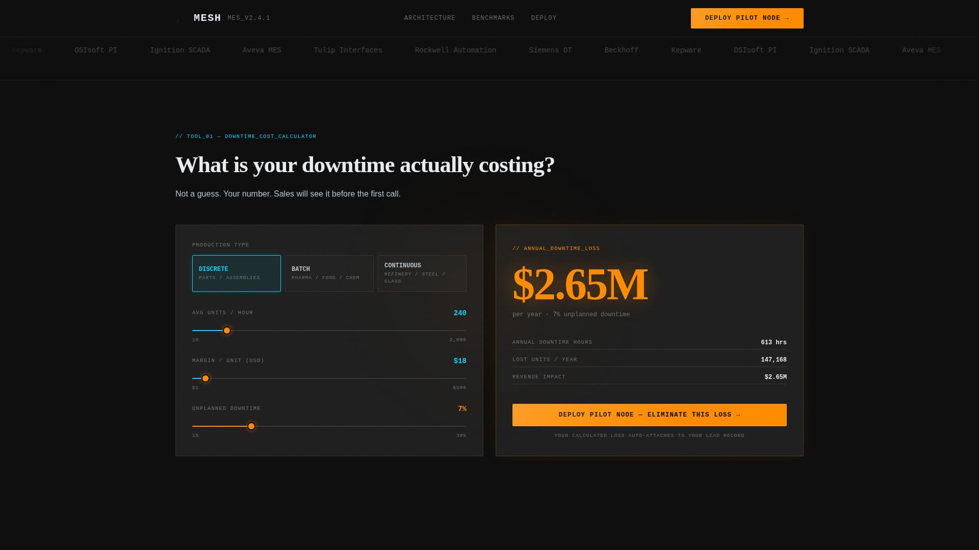 Decentralized Enterprise Software Cost Calculator Website Template