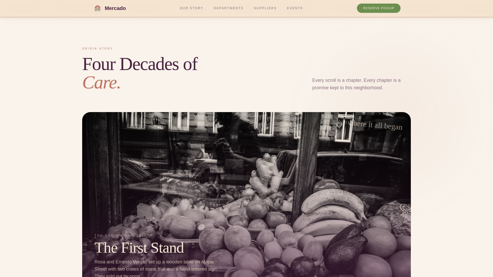 Grocery & Food Retail Professional Website Template
