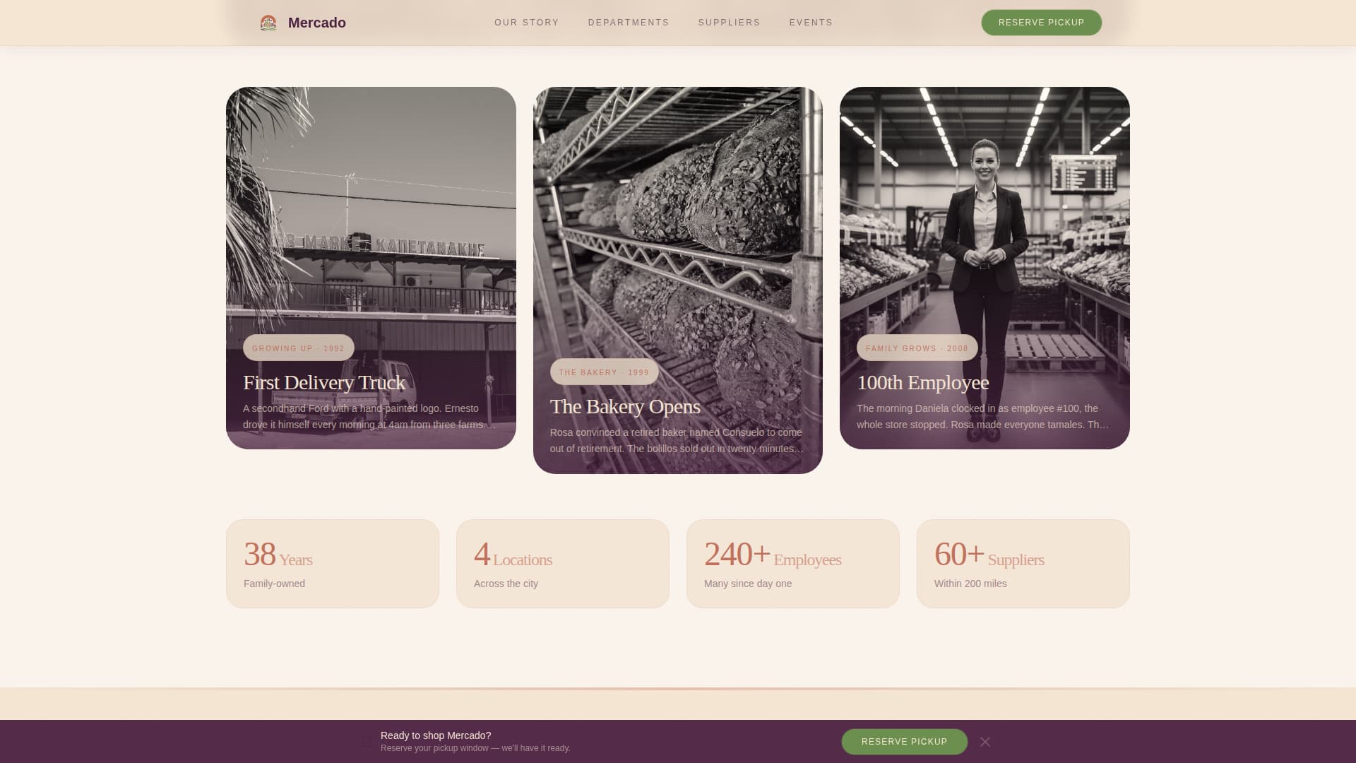 Grocery & Food Retail Professional Website Template