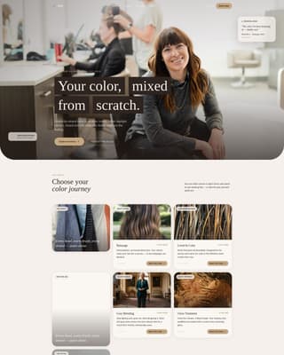 Salon & Hair Studio Booking Website Template