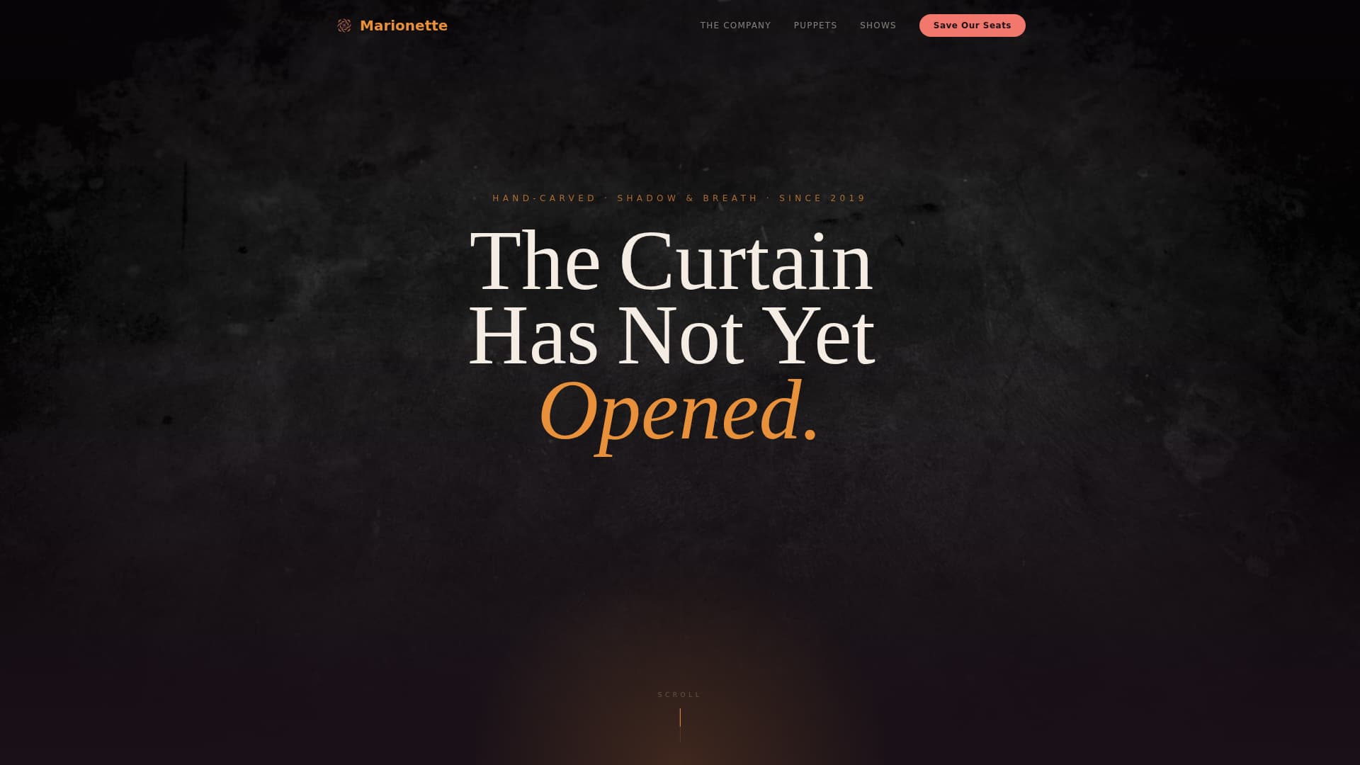 Theater & Performing Arts Booking Website Template