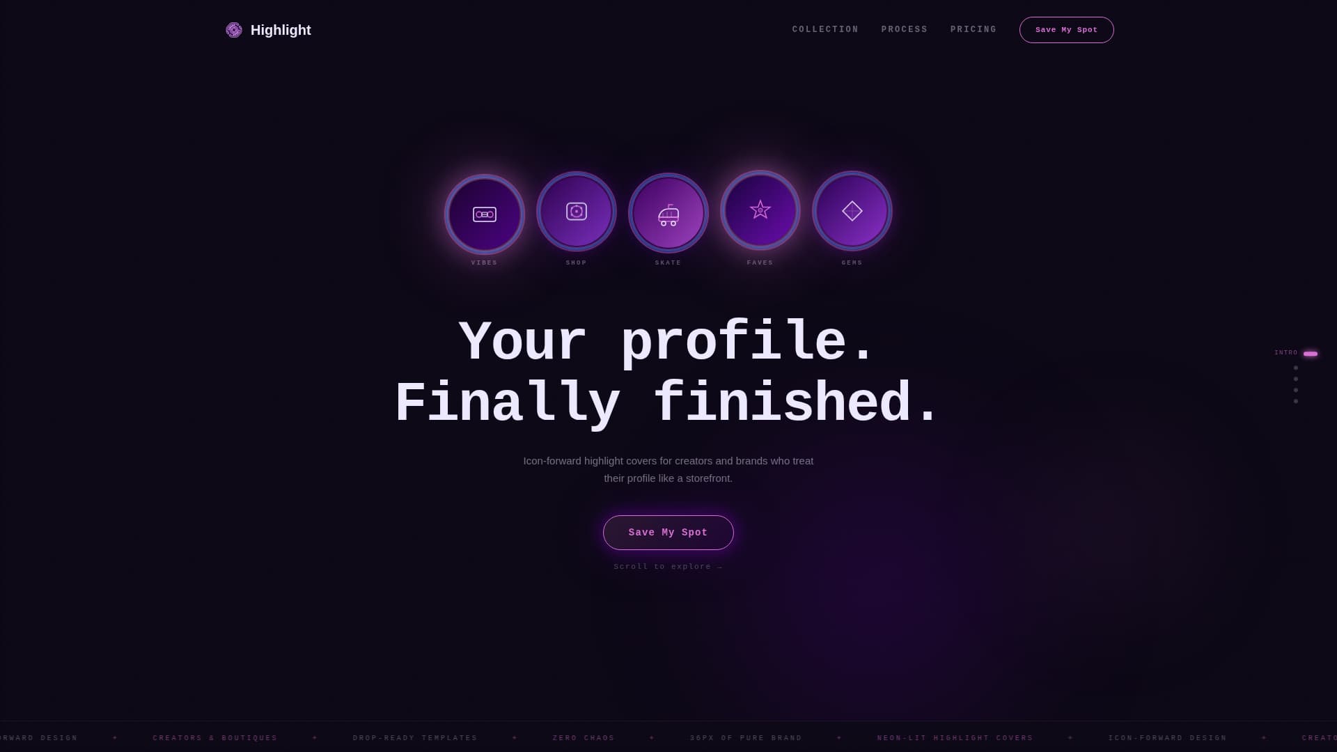 Instagram Content Pre-Launch Website Template
