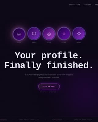 Instagram Content Pre-Launch Website Template