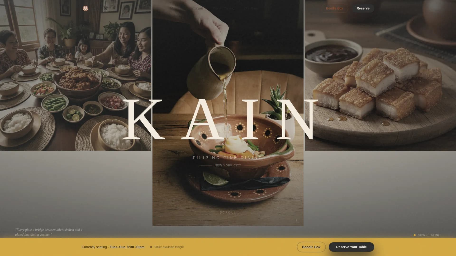 Certified Regional & Ethnic Restaurant Appointment Booking Website Template